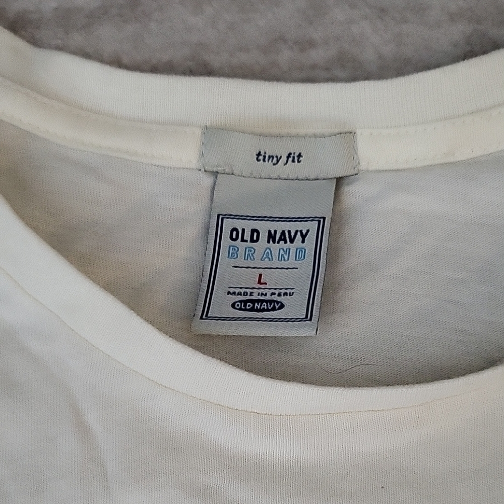 Old Navy Cream Tiny Fit Tee - Picture 2 of 3